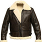 B3 Bomber Aviator Sheepskin Genuine Shearling Leather Jacket