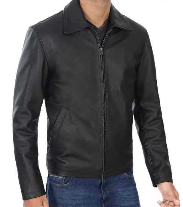 ジャケットその他   Relaxed fit matte leather shirt jacket 2023 Spring & Summer – Leather Shirt – | RING JACKET（リング