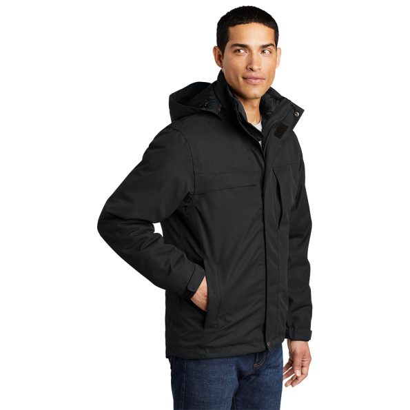 Black Waterproof Parka Jacket With Hood - Natural Jackets