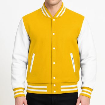 Yellow letterman jacket