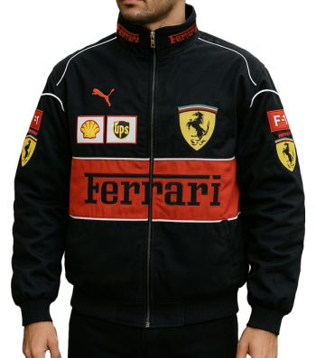 ferrari vintage f1 jacket black