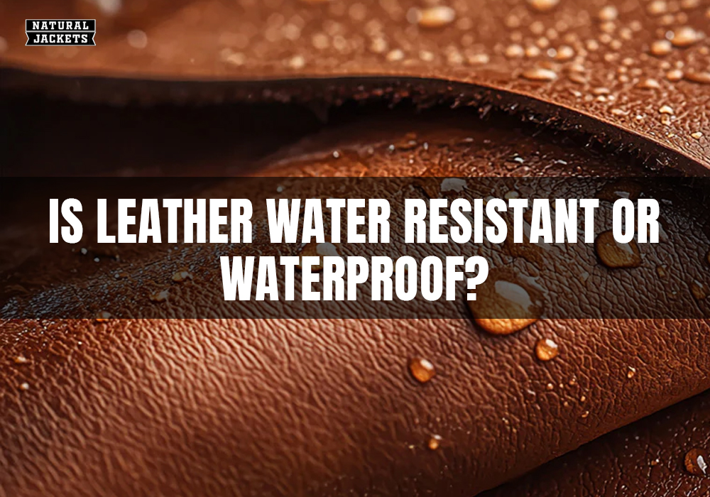 Is leather water resistant or waterproof
