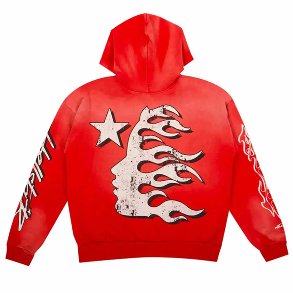 Hellstar Records Red Pullover Hoodie