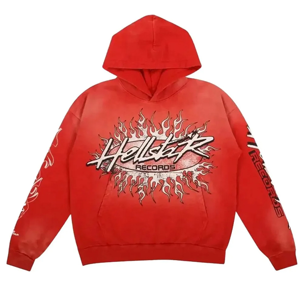 Hellstar Records Red Pullover Hoodie